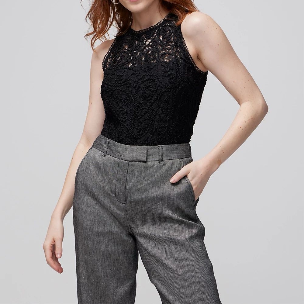 White House Black Market Lace Top